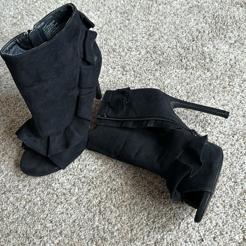 High heeled boots
